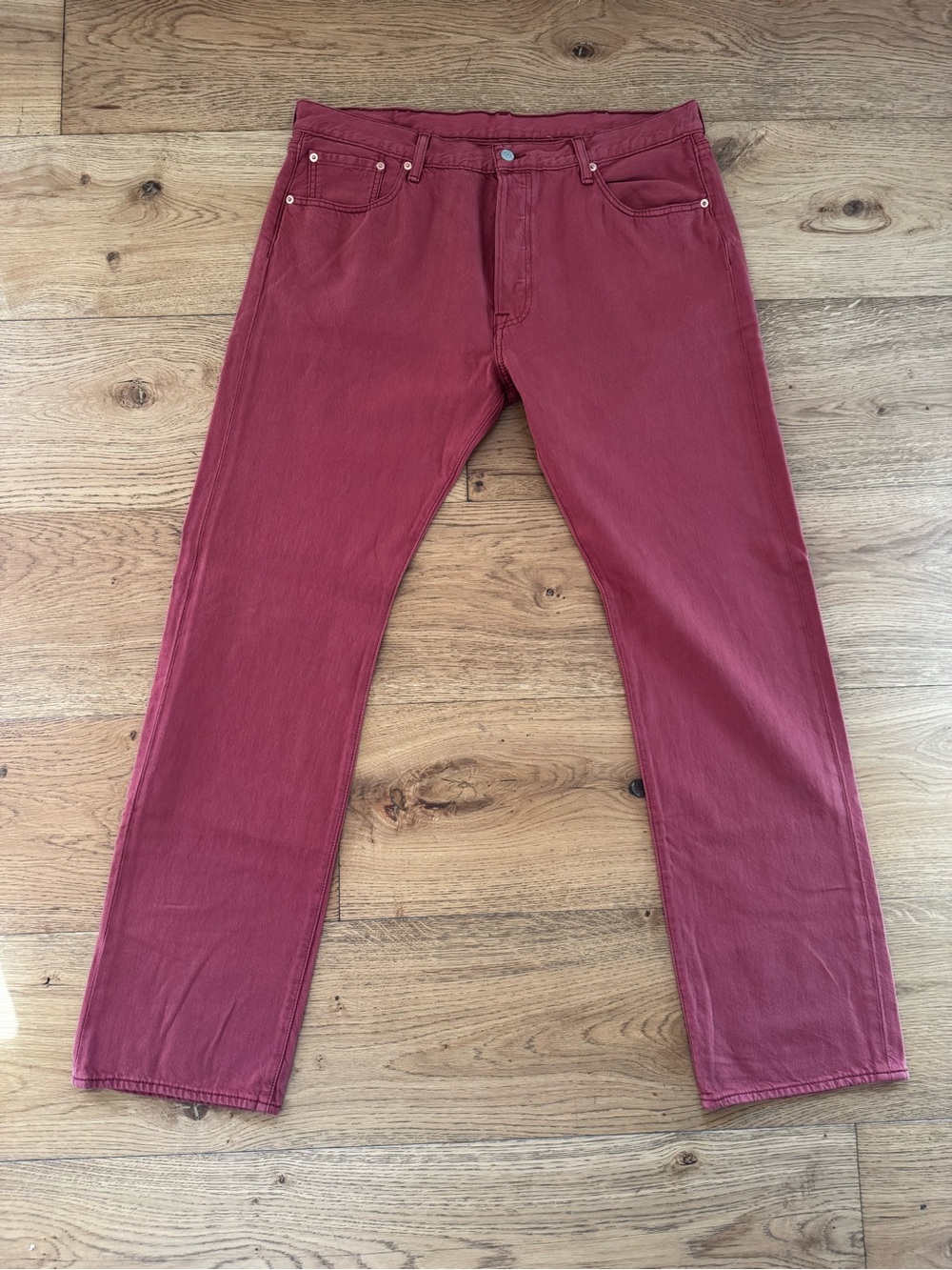 Levi’s | Vintage 501 | Red Straight-Leg Jeans | 38x34
